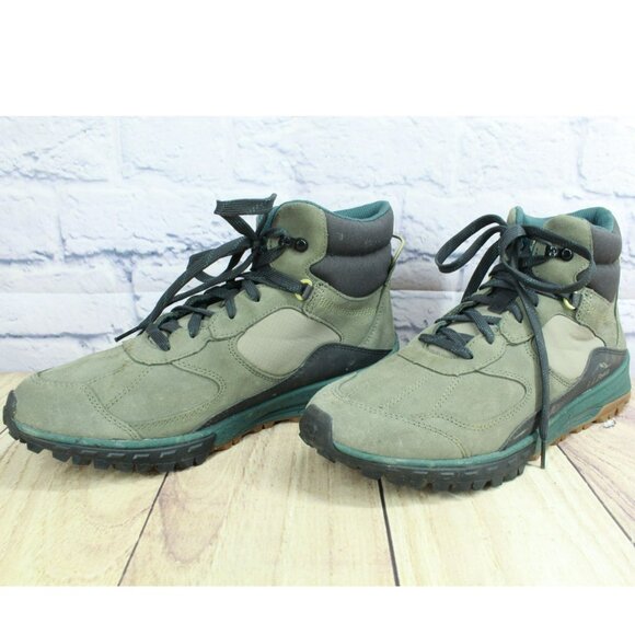 LL Bean Everywhere Explorer Green Suede Water Resistant Hiking Boots Size 10 M - Picture 2 of 9
